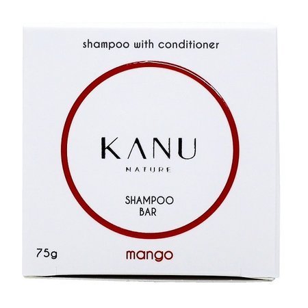 Wegański szampon do włosów w kostce mango- kartonik