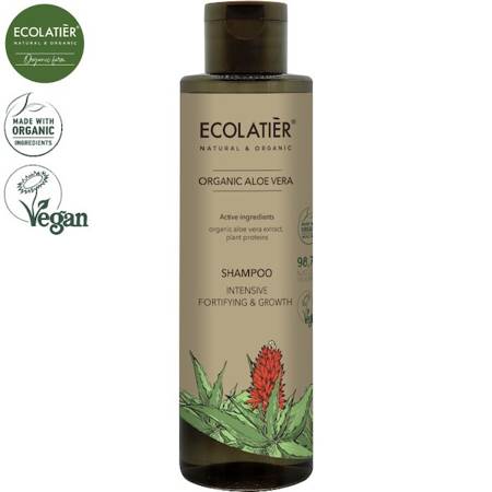 Wmacniający i stymulujący wzrost włosów szampon Aloe Vera Ecolatier