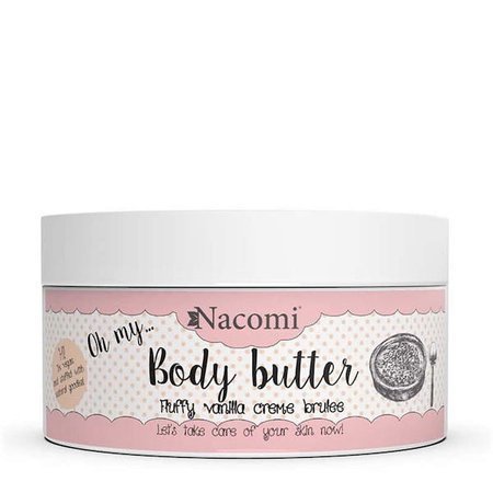 Wygładzające masło do ciała Nacomi – waniliowe crème brûlée