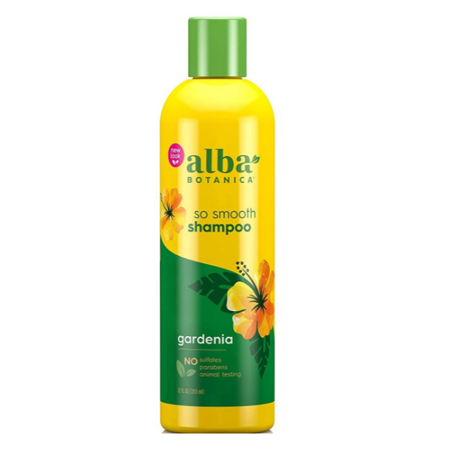 Wygładzający szampon do włosów Alba Botanica – Jedwabista Gardenia