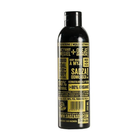 Żel pod prysznic z aktywnym węglem ze Śląska Sadza Soap